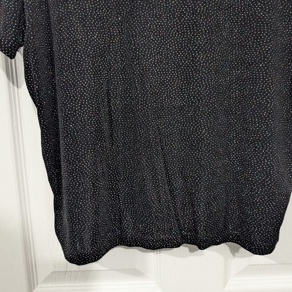 Vintage Briggs New York Black with Metallic Dots Top in Size 1X - Picture 6 of 8